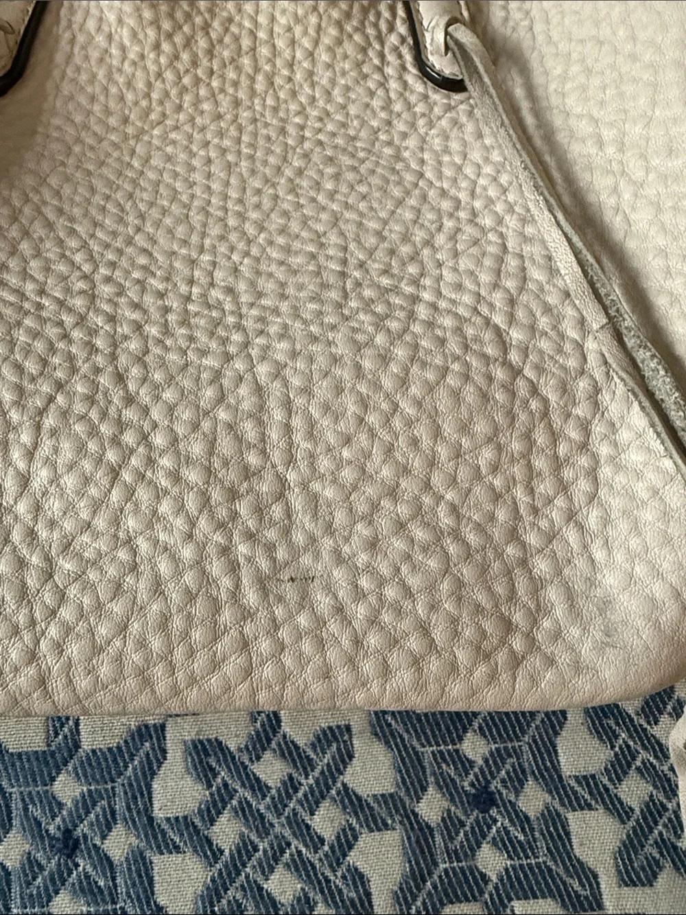 Rebecca Minkoff Unlined 100% Leather Mini Whipstitch Tote in Light Blush
